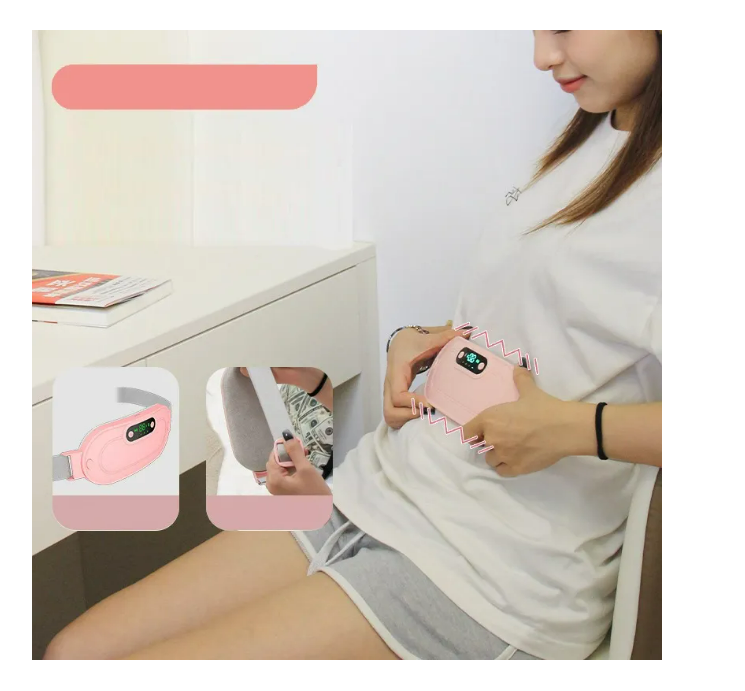 Cinturón Térmico con Vibración para Cólicos Menstruales