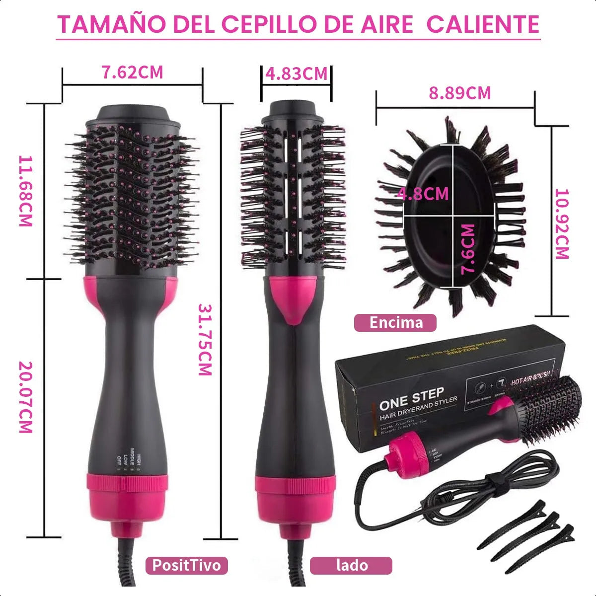 Cepillo Secador Alisador 3 en 1™️