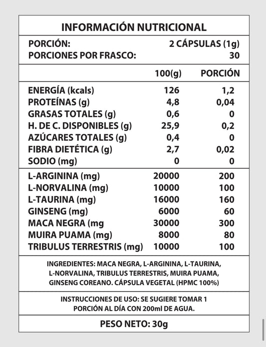 TESTO POWER - ENERGIA Y FUERZA