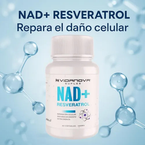NAD+ RESVERATROL 500MG 60 CAPS ORIGINAL