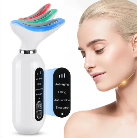 Masajeador Facial y Cuello AntiEdad LED