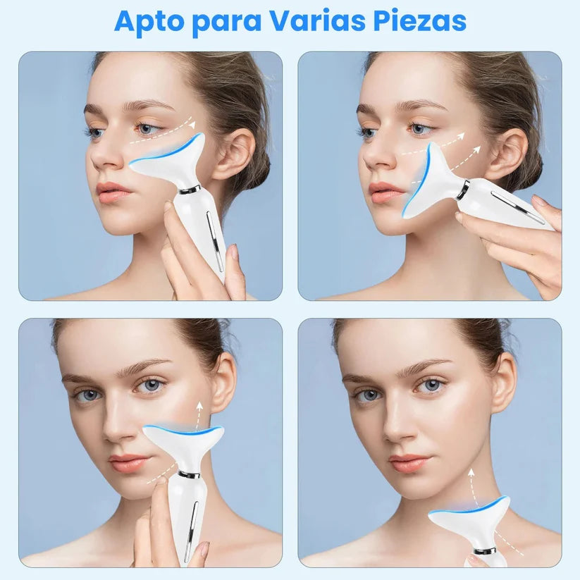 Masajeador Facial y Cuello AntiEdad LED